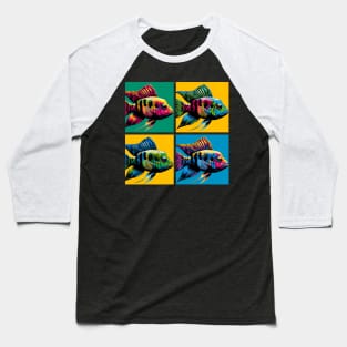 Pop Cockatoo Dwarf Cichlid - Cool Aquarium Fish Baseball T-Shirt